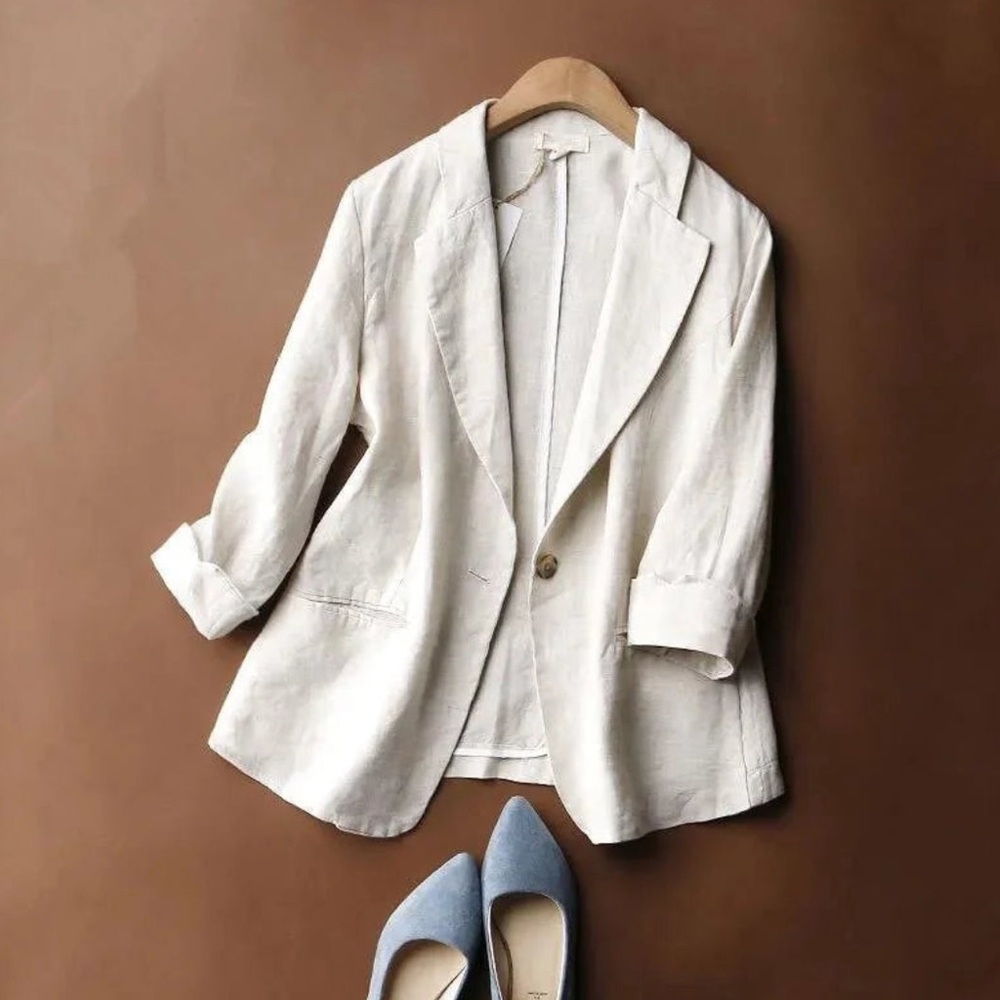 Club Monaco Summer Blazer - Size 8 - Cotton & Silk